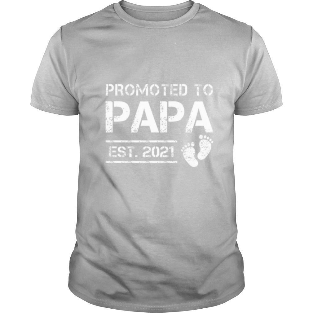 Promoted to papa est 2021 shirt