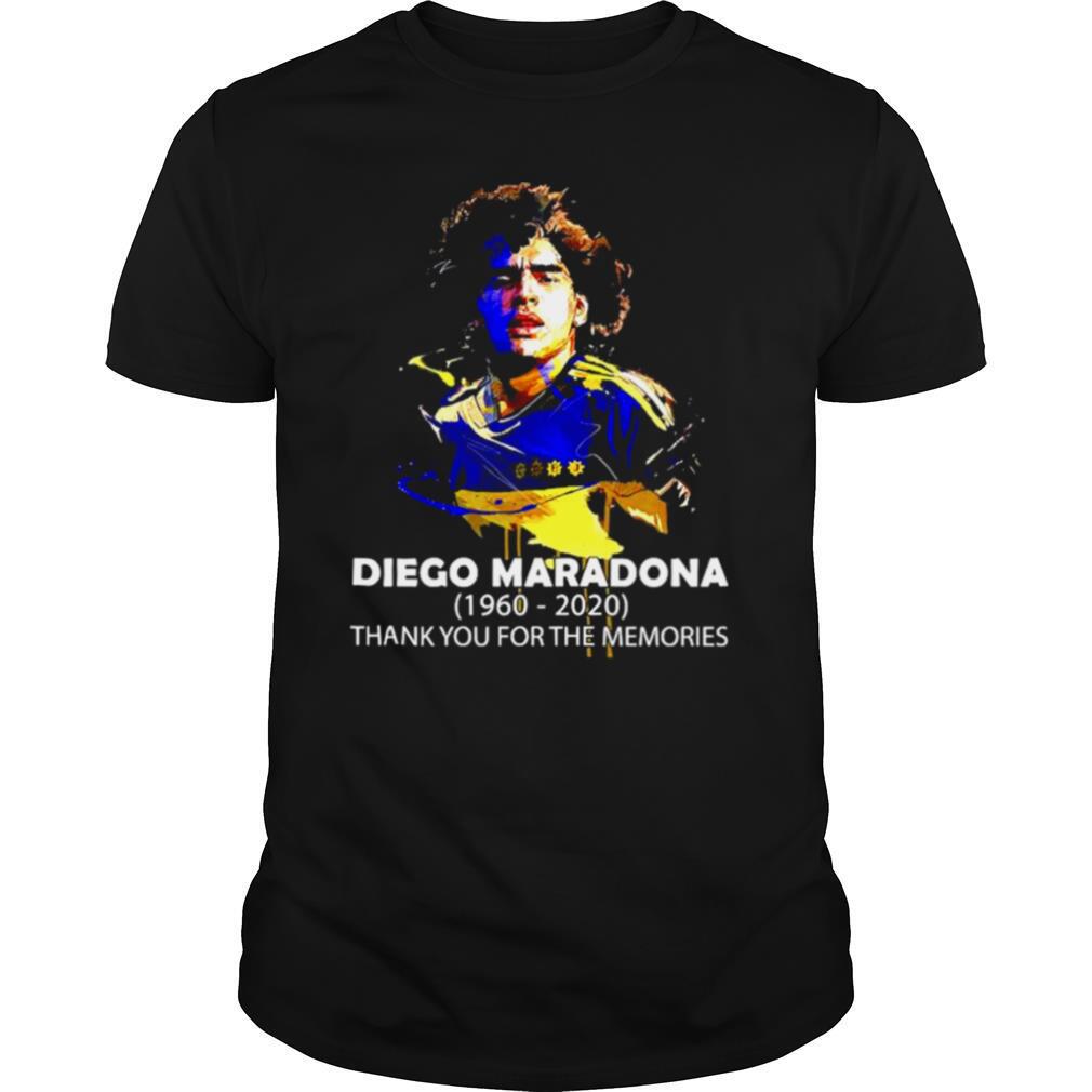 RIP Diego Maradona 1960 2020 thank you for the memories shirt