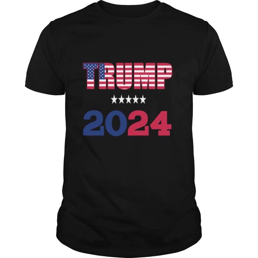 Reelect President Trump 2024 Election American Flag shirt