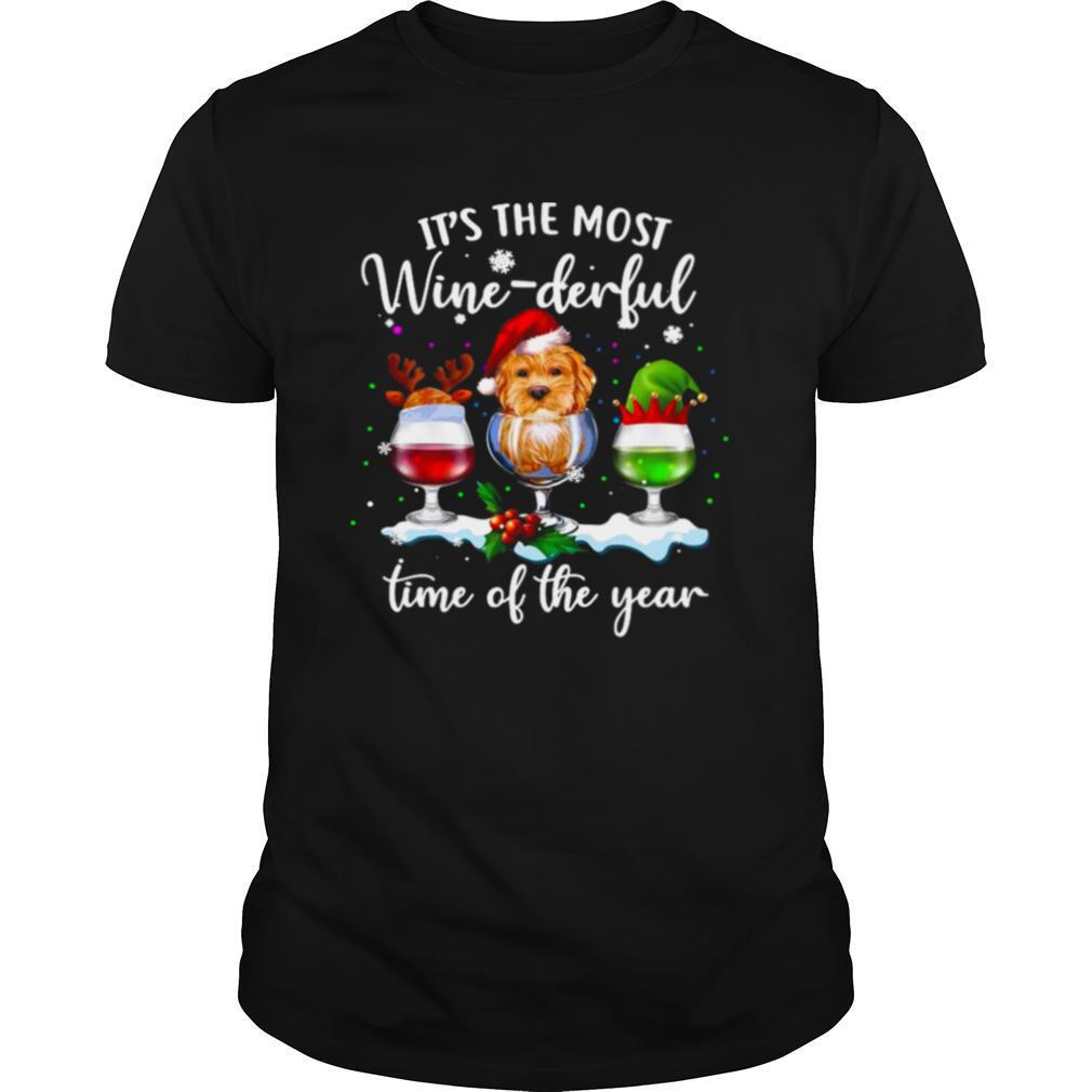 Santa Yorkie It’s The Most Wine Derful Time Of The Year Christmas shirt