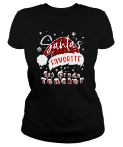 Santa’s Favorite 1st Grade Teacher Christmas shirt