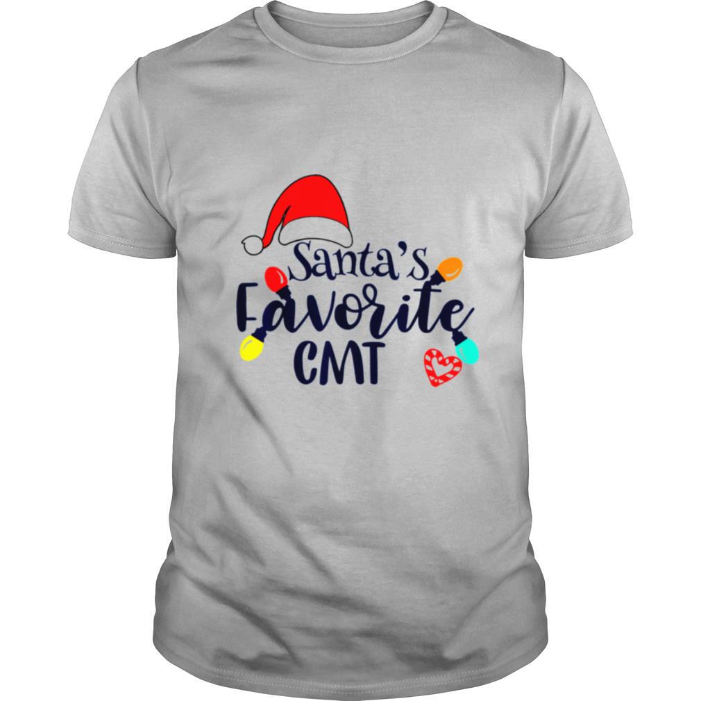 Santa’s Favorite CMT Nurse Costume Christmas 2020 shirt