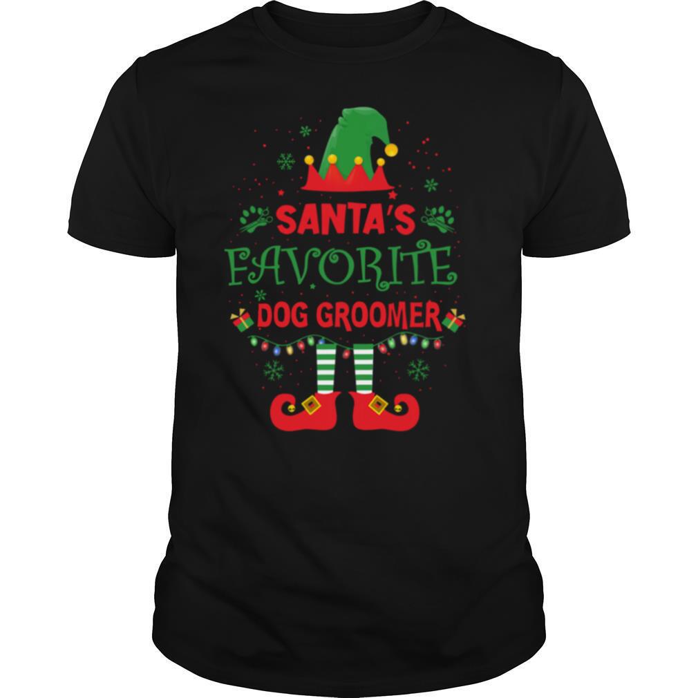 Santa’s Favorite Dog Groomer Merry Christmas shirt