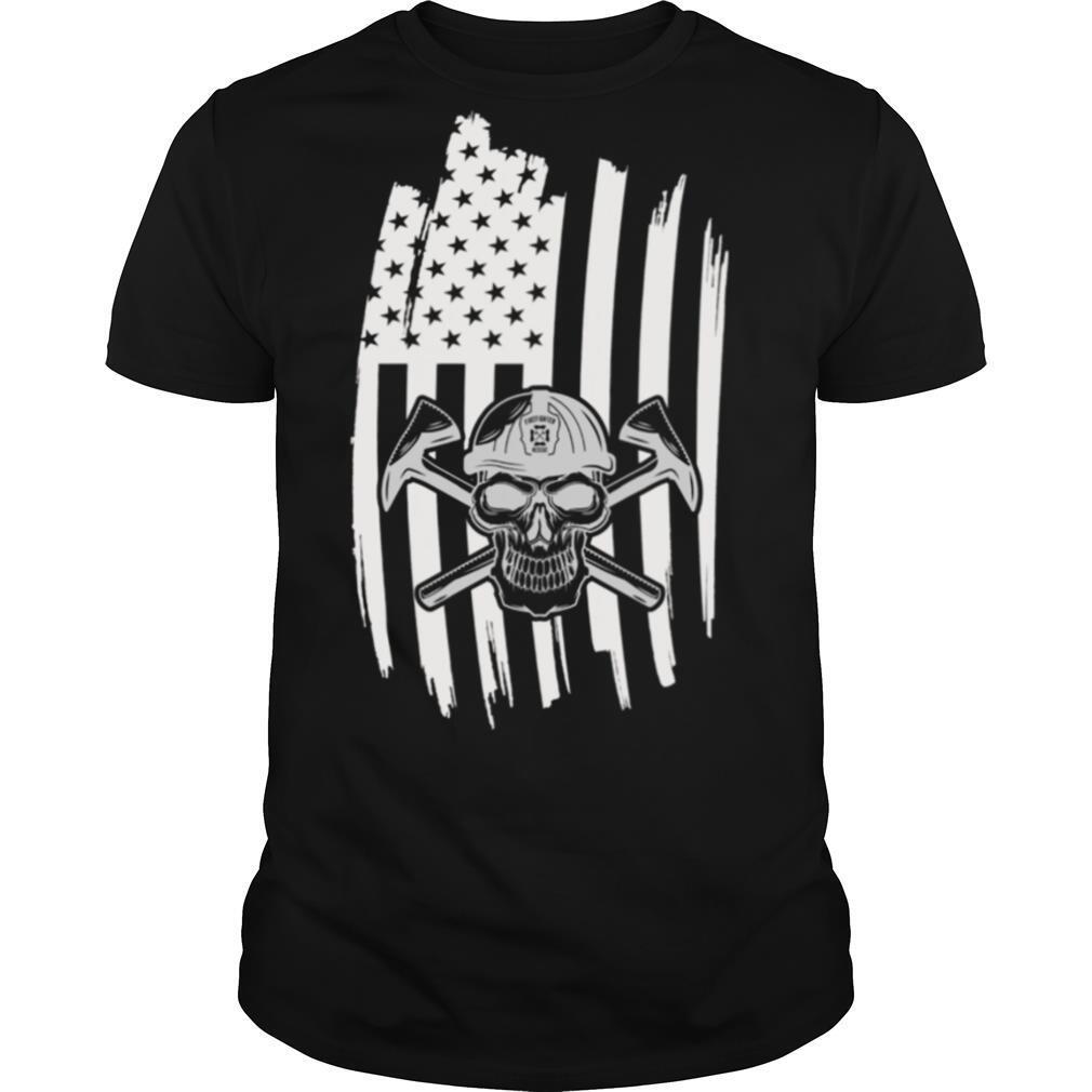 Skull USA Flag American Themed Decor shirt