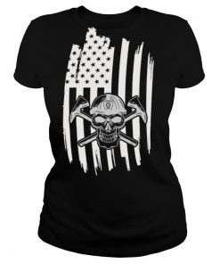Skull USA Flag American Themed Decor shirt