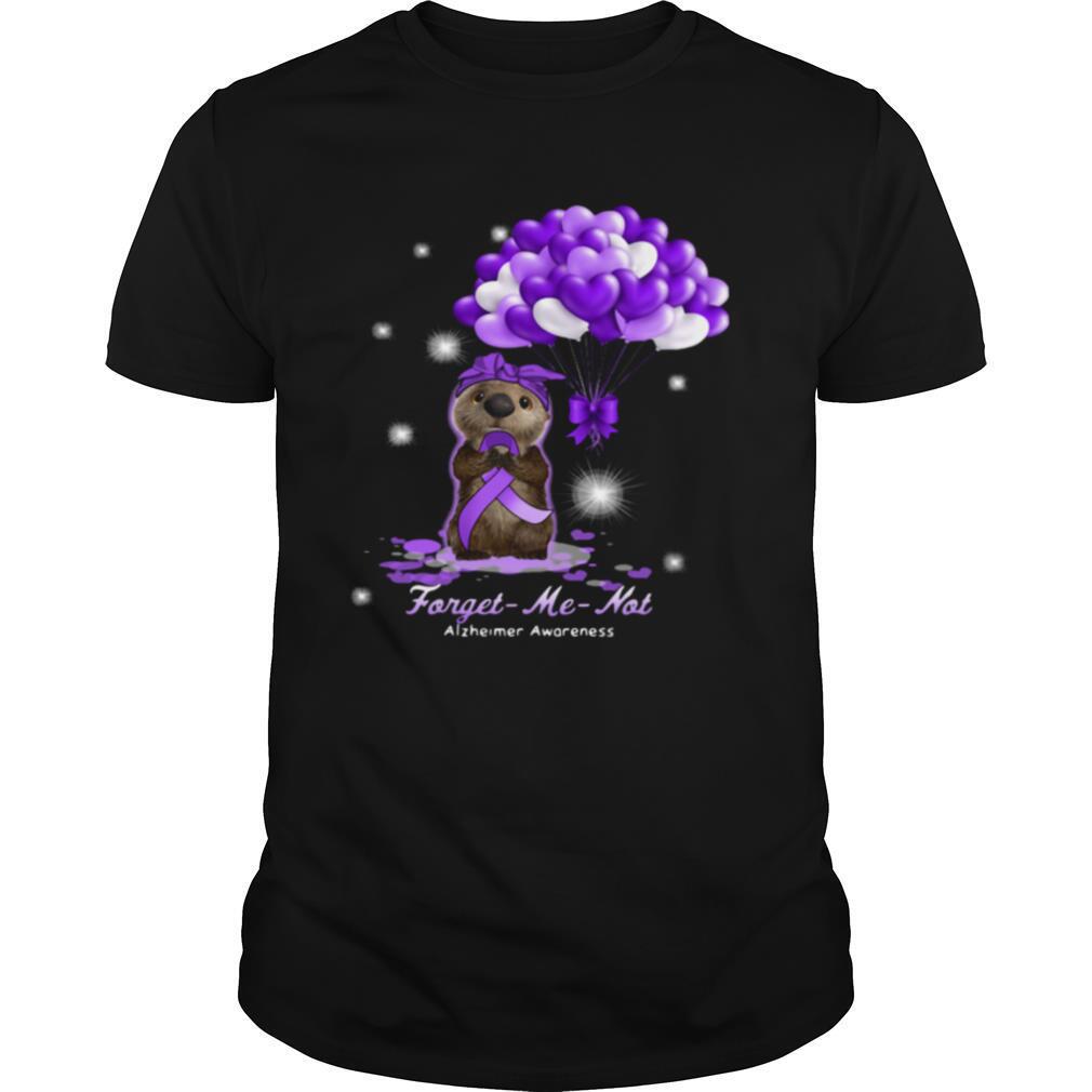 Sloth Forget Me Not Alzheimer Awareness shirt