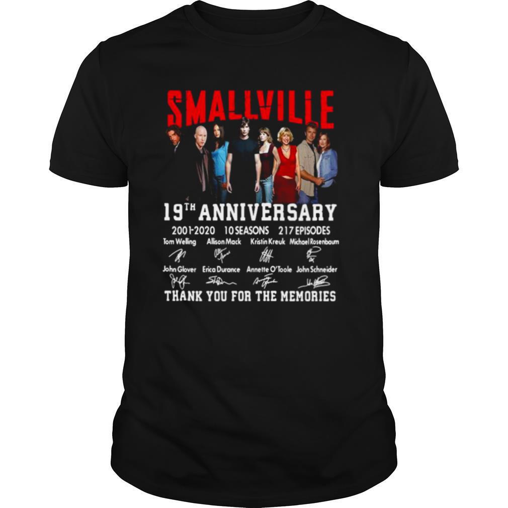 Smallville 19th Anniversary 2001 2020 Thank You For The Memories Signature shirt