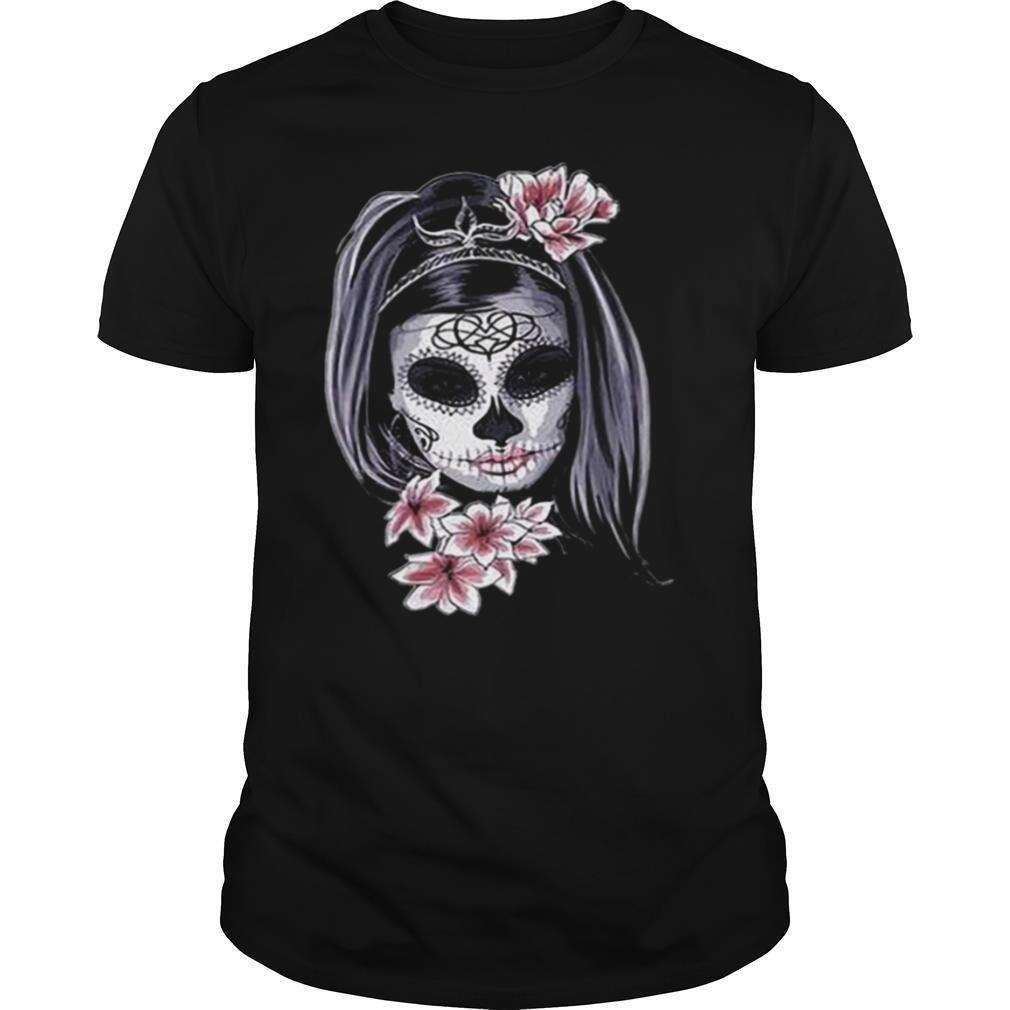 Sugar Skull Women Flower shirt