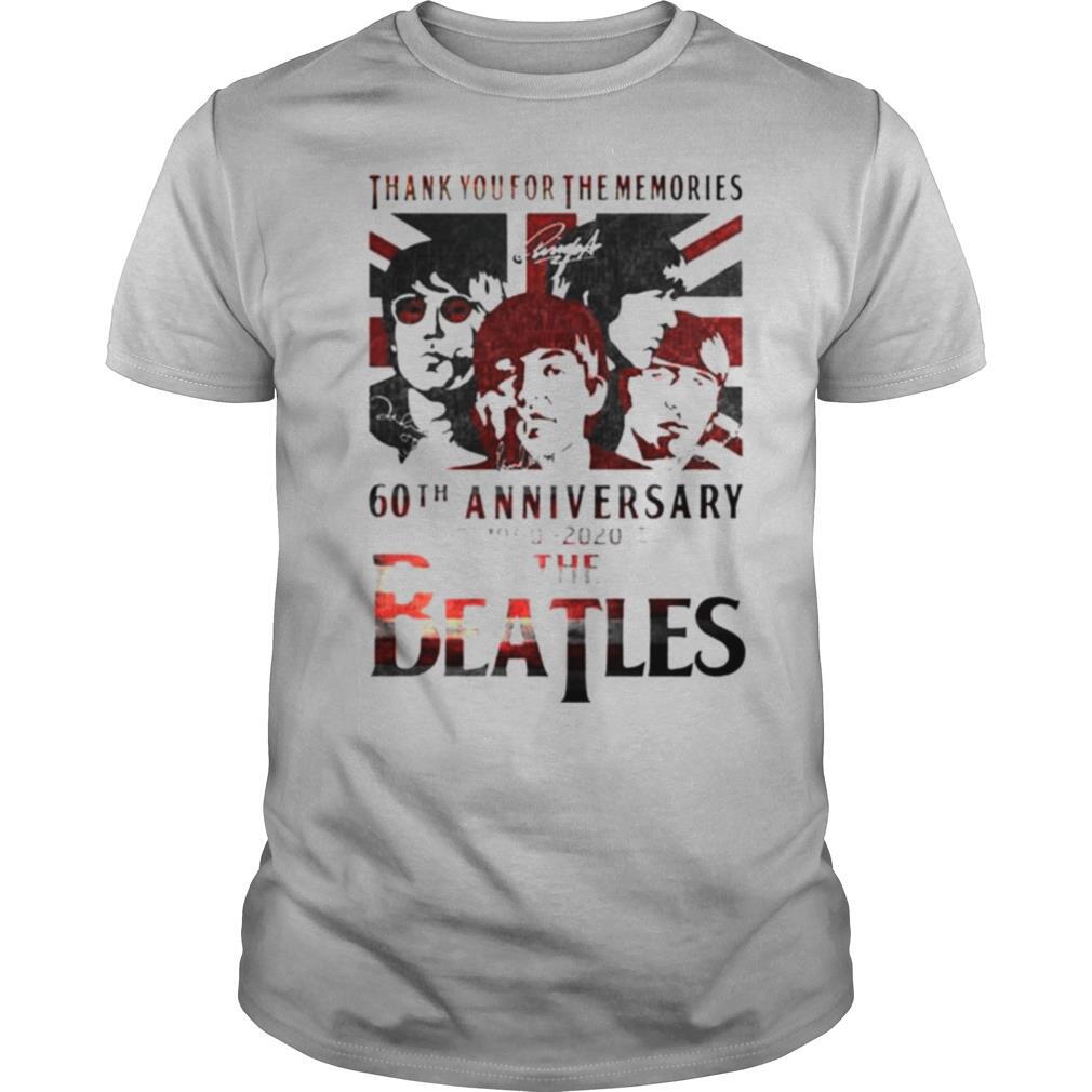 Thank you for the memories 60th Anniversary 1960 2020 The Beatles shirt