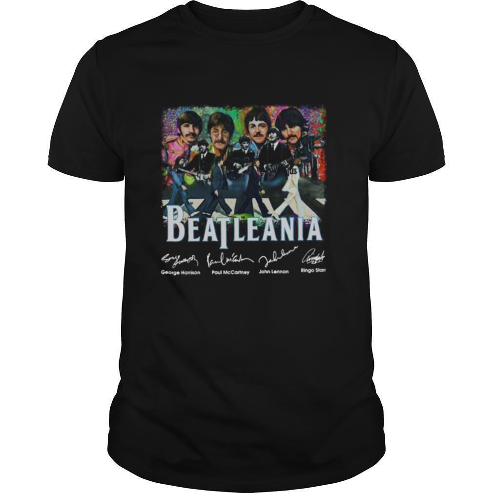 The Beatleania George Harrison Paul Mc Cartney John Lennon Ringo Starr shirt