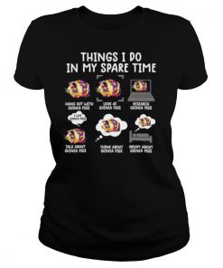 Things i do in my spare time funny guinea pig shirt
