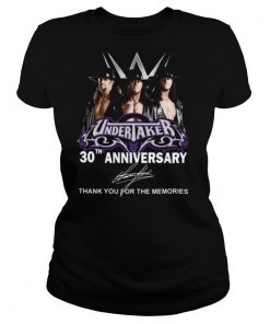 Undertaker 30th Anniversary Thank You For The Memories Signatures shirt