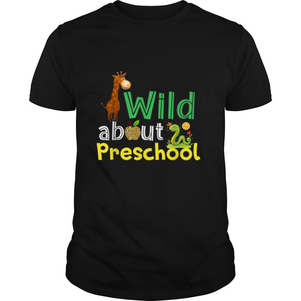 Wild About Preschool Zoo Boys Girls Student shirt