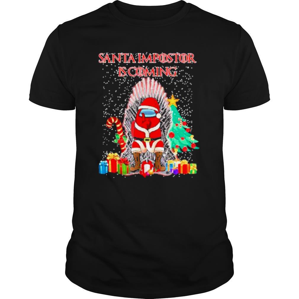 Among us santa impostor is coming merry christmas shirt