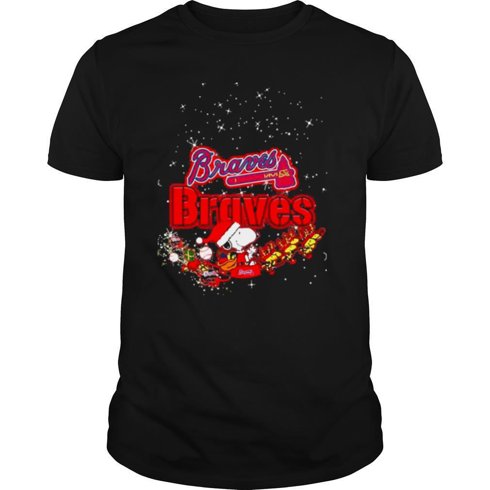 Atlanta Braves Snoopy Christmas shirt