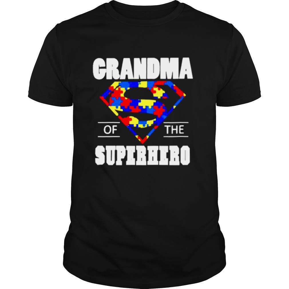 Autism Grandma of the Superhero shirt
