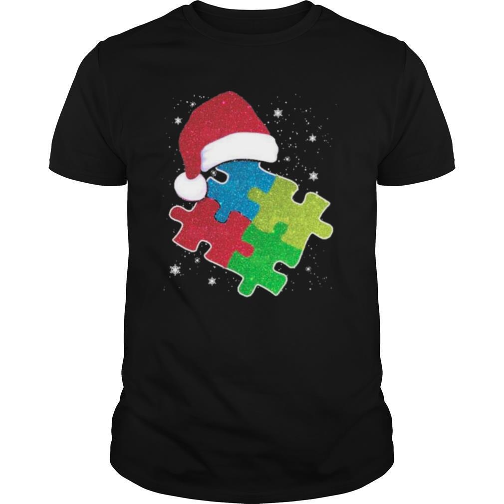 Autism hat Santa happy Merry Christmas 2020 shirt