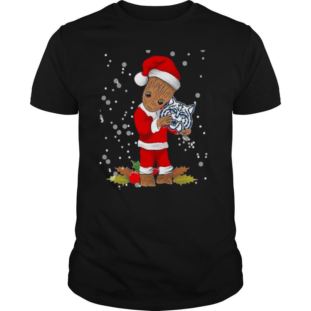 Baby Groot Santa Hug Arizona Wildcats Christmas shirt