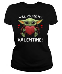 Baby Yoda Hug Heart Will You Be My Valentine shirt