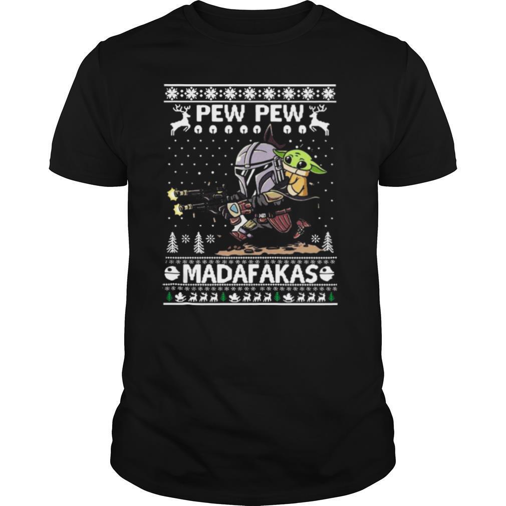 Baby Yoda and The Mandalorian Paw Paw Madafakas Ugly Christmas shirt
