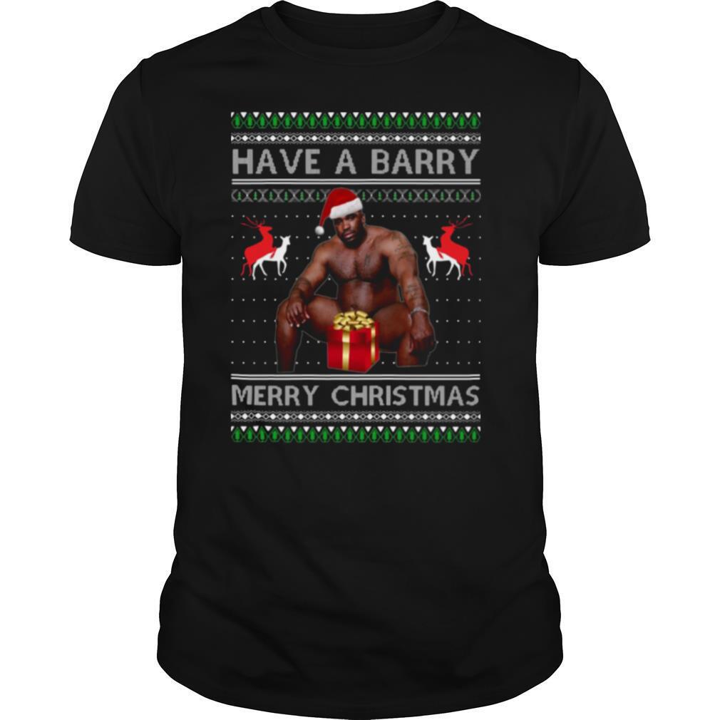 Barry Wood have a barry Ugly Merry Christmas shirt
