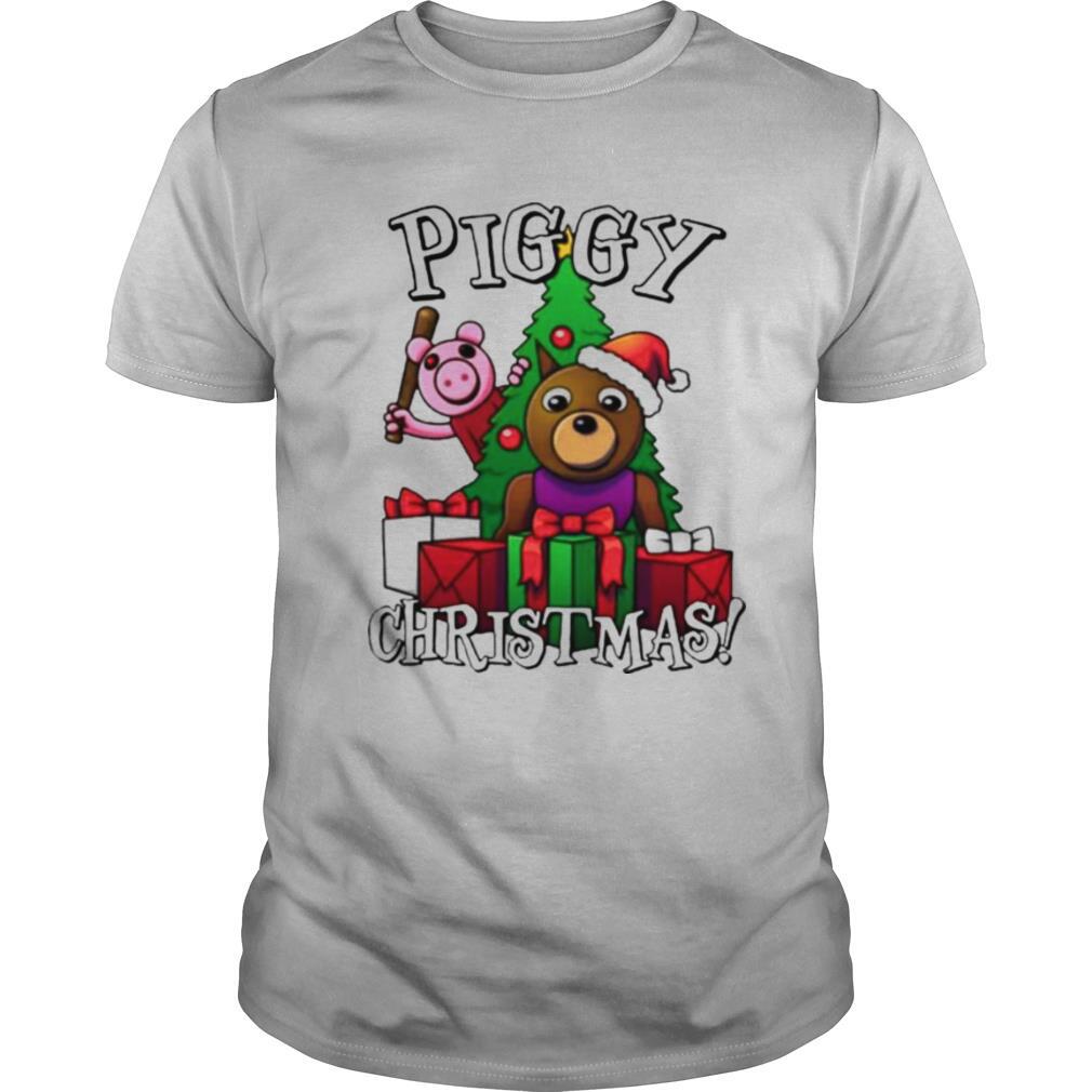 Bear and Pig piggy Christmas shirt