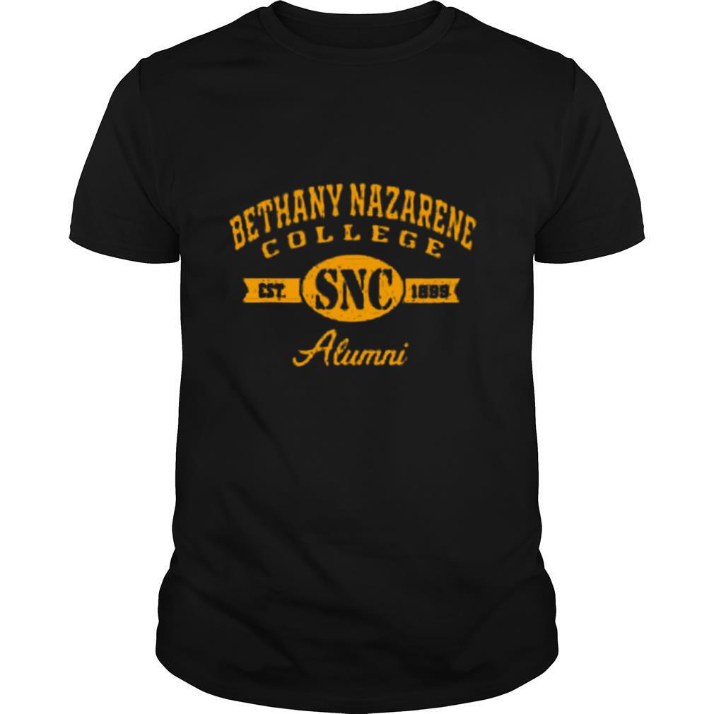 Bethany Nazarene College Snc Alumni Est 1899 shirt
