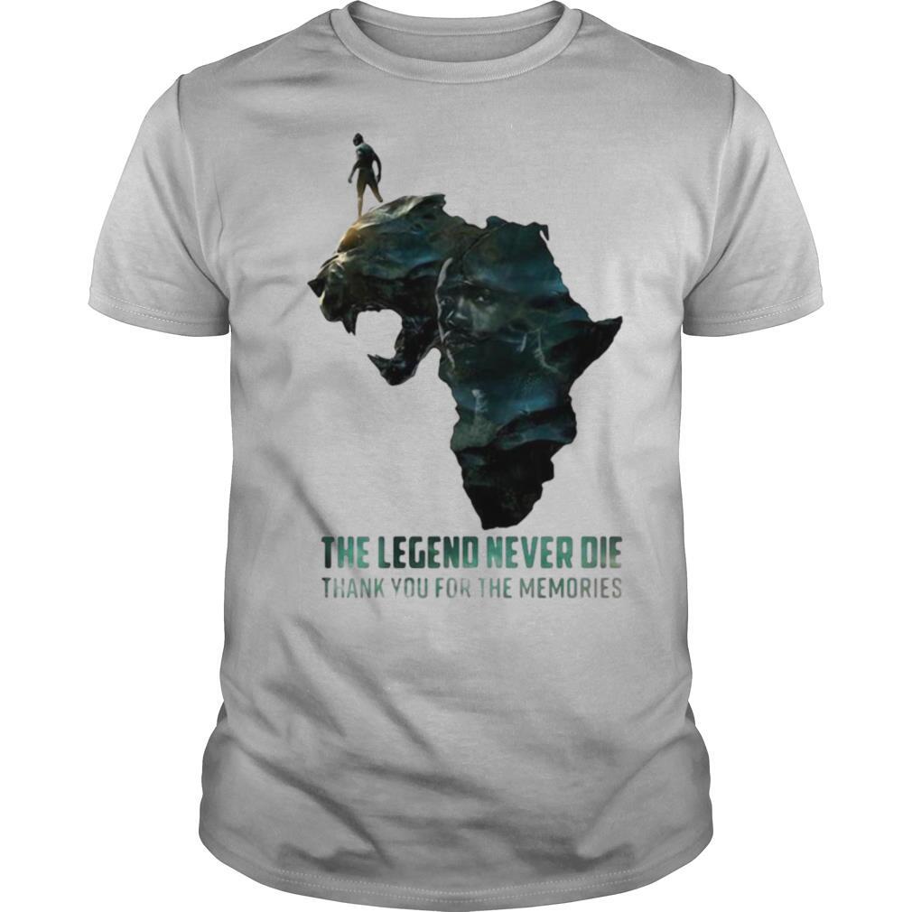 Black Panther The Legend Never Die Thank You For The Memories shirt