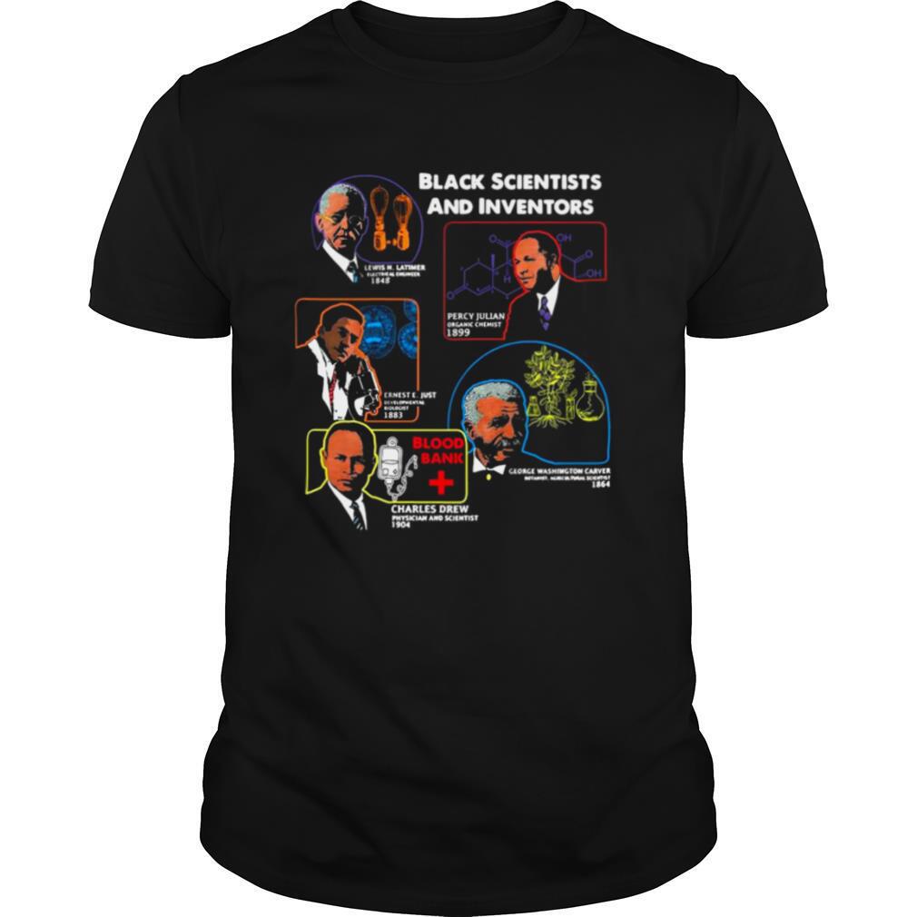 Black Scientists And Inventors Lewis H Latimer 1848 Percy Julian 1899 shirt