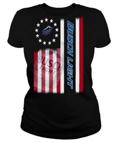 Busch Light beer American flag shirt