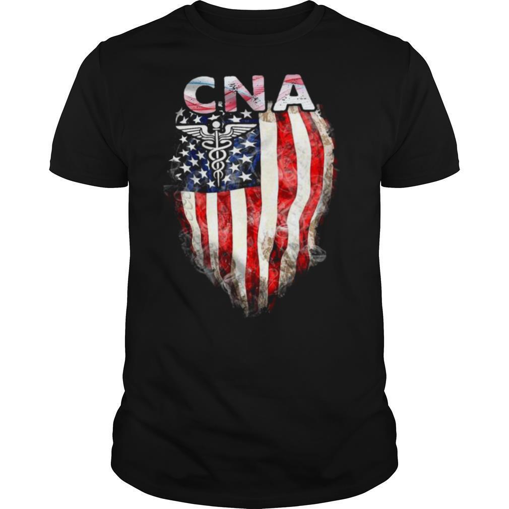 CNA Gift American Flag shirt