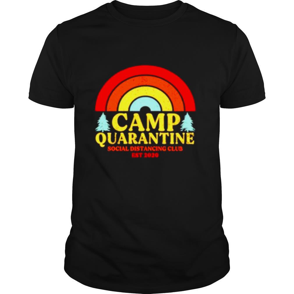 Camp Quarantine Vintage Social Distancing Club Est 2020 shirt