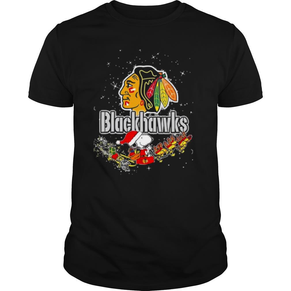 Chicago Blackhawks Snoopy Christmas shirt