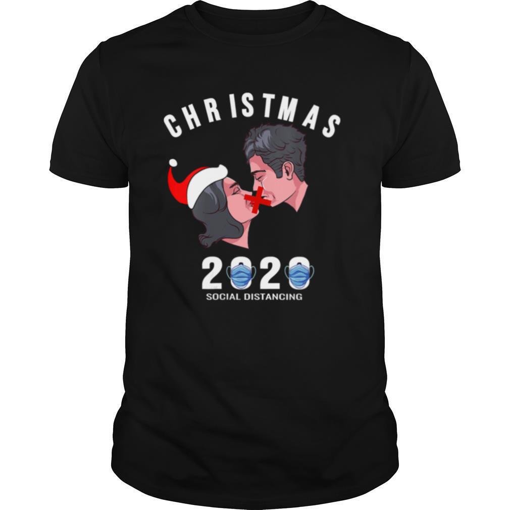 Christmas 2020 Social Distancine No Kiss Wear Mask shirt