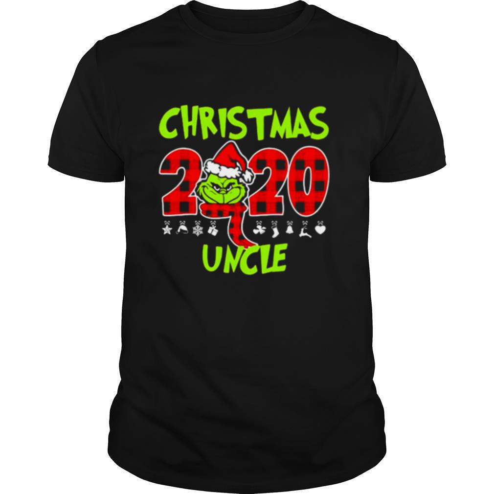 Christmas 2020 Uncle Grinch Hat Santa Claus Merry Xmas shirt
