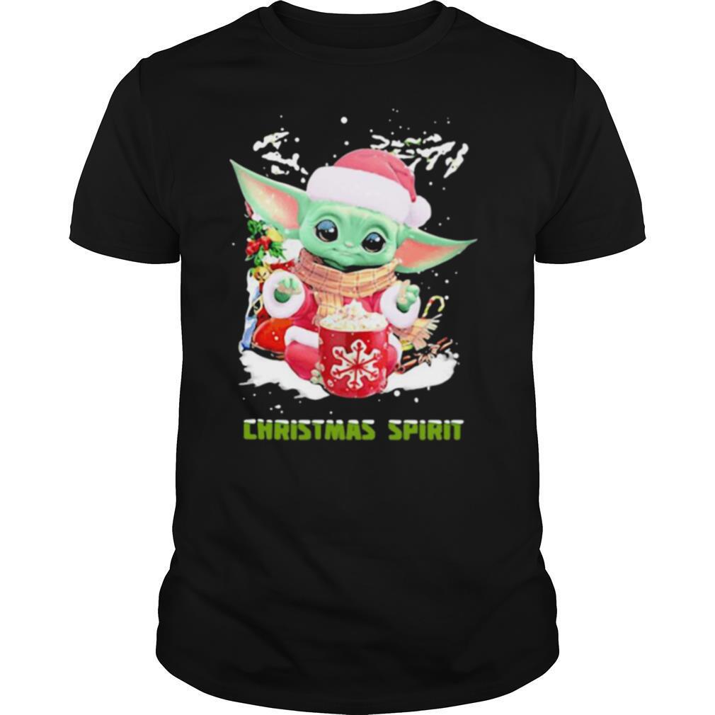 Christmas Spirit Yoda Baby Wear Pajama Santa Xmas shirt