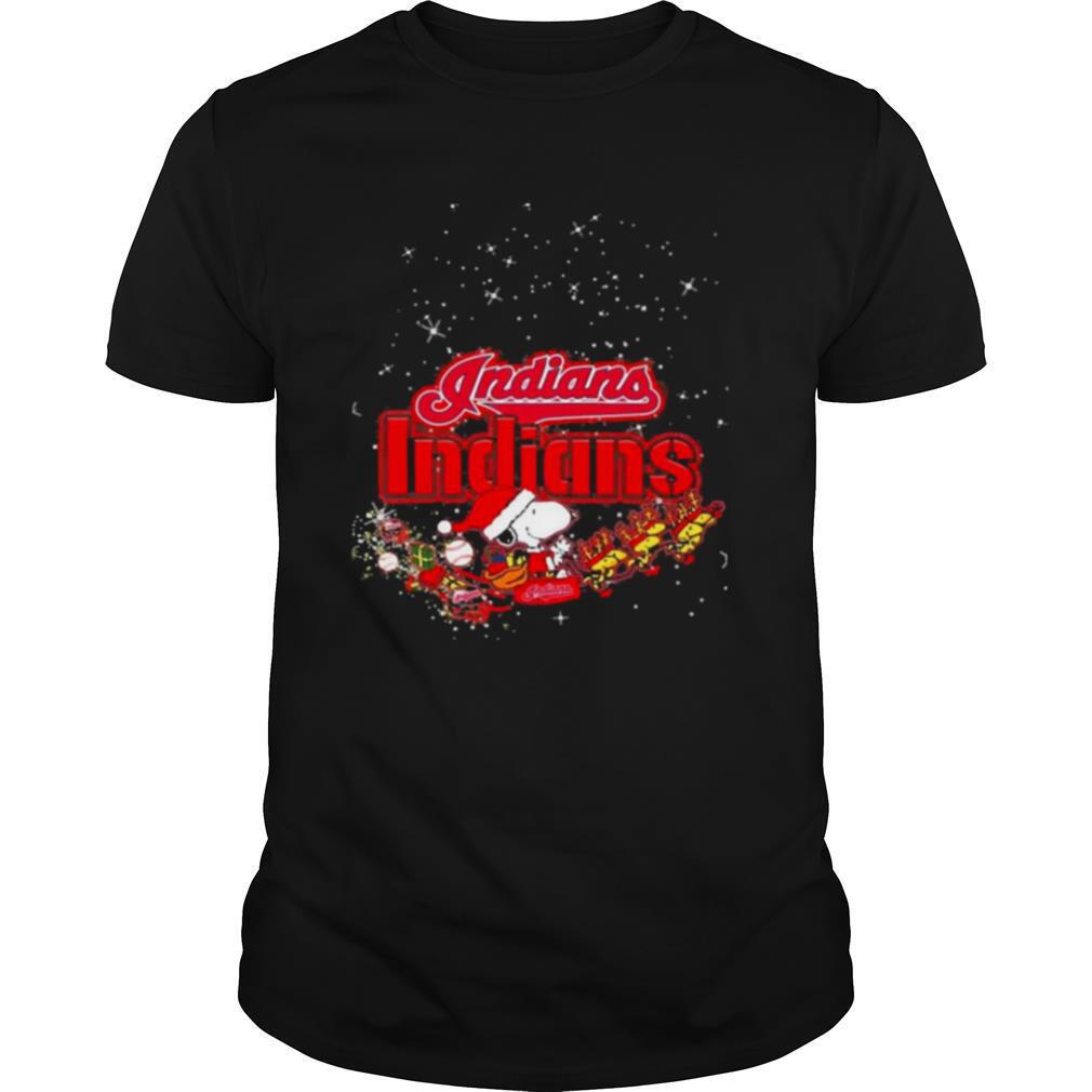 Cleveland Indians Snoopy Christmas shirt