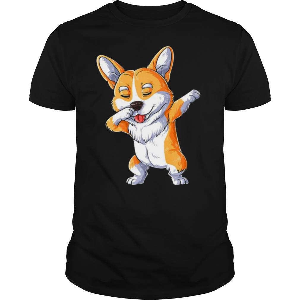 Dabbing Corgi Funny Dog Lover shirt