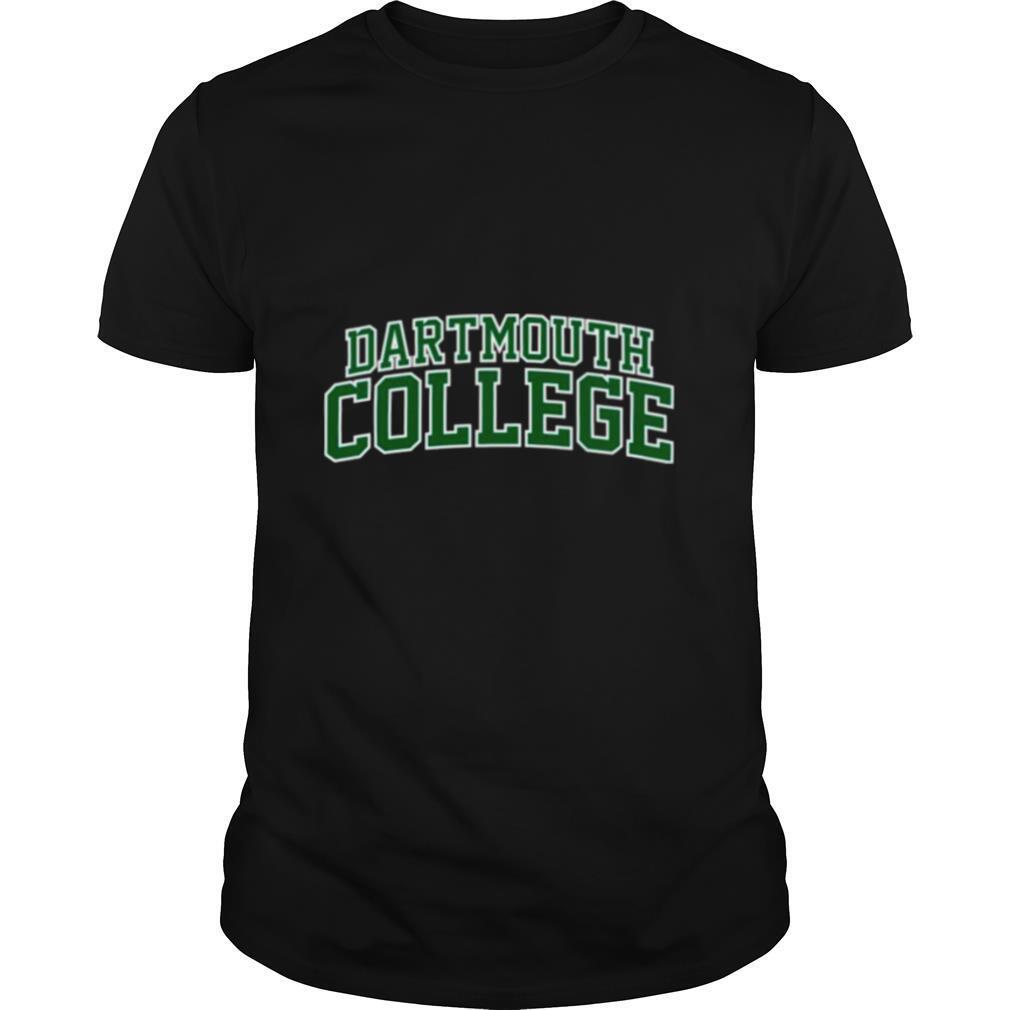 Dartmouth College green text shirt