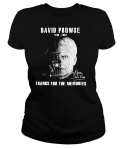 David Prowse 1935 2020 signature thanks for the memories shirt