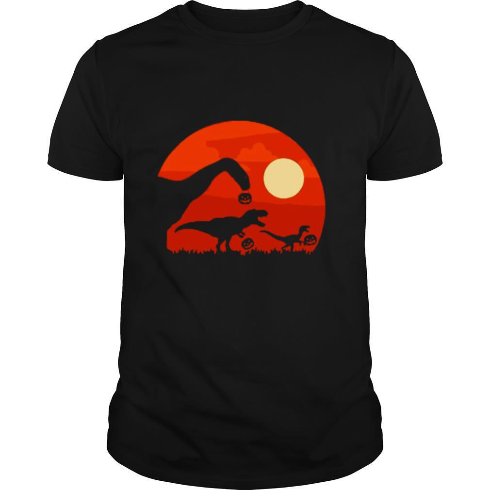 Dinosaur T Rex Pumpkin Halloween shirt