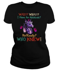 Dragon Wait What I Have An Attitude No Really Who Knew shirt