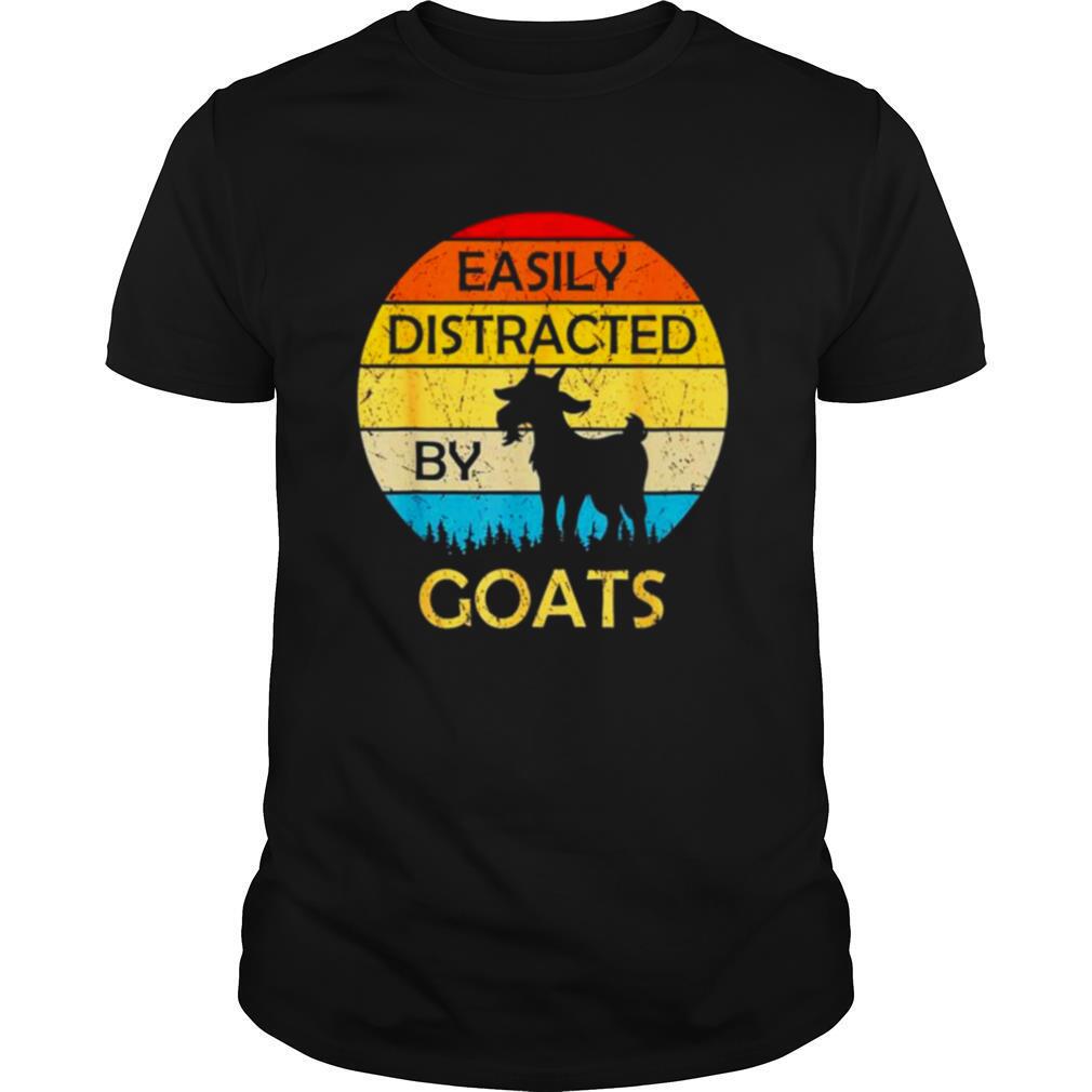 Easily distracted by goats vintage shirt