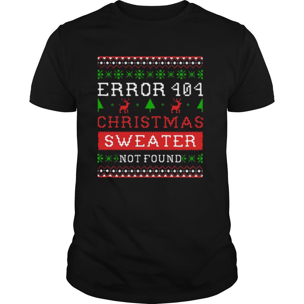 Error 404 Longsleeve Christmas Sweater Not Found Ugly shirt