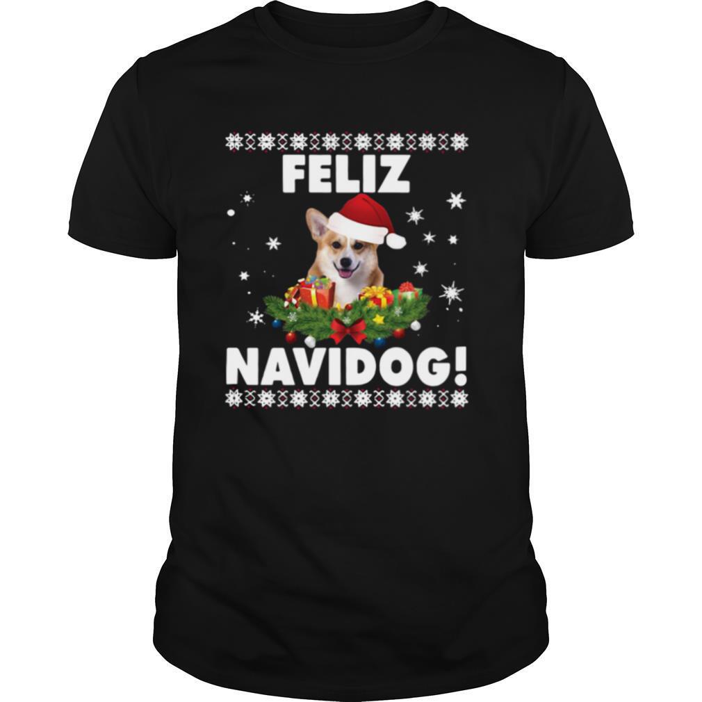 Feliz Navidog Corgi Dog Ugly shirt