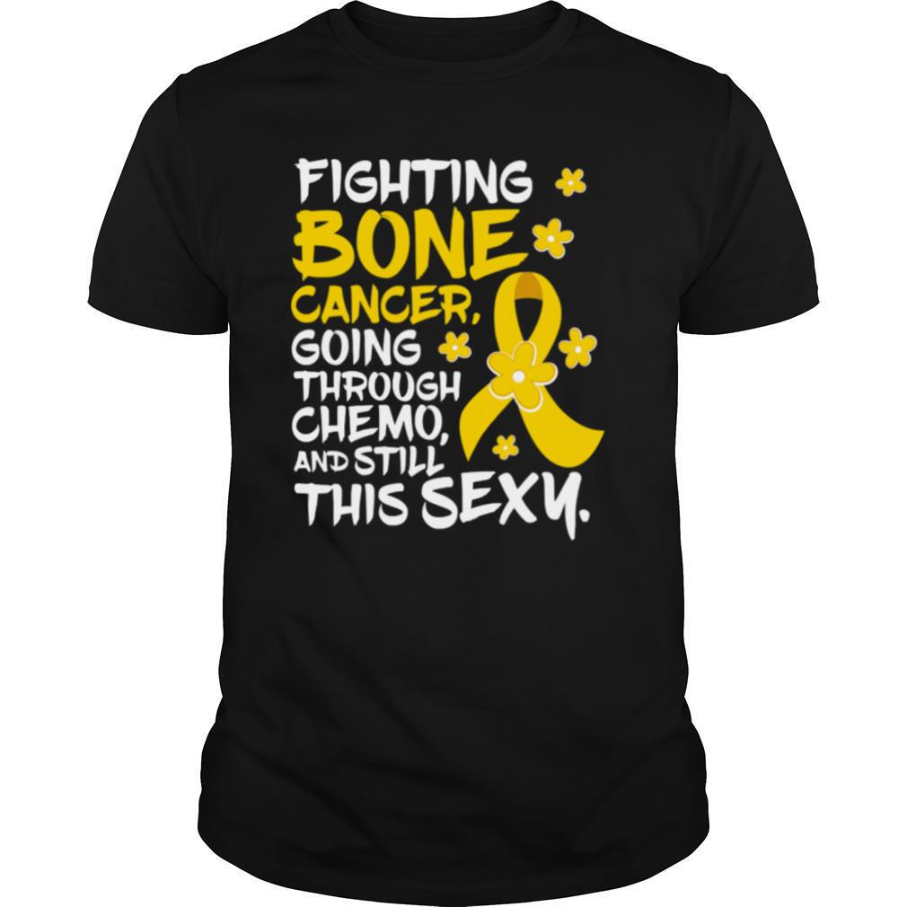 Fighting Bone Cancer Going Through Chemo And Still This Sexy Yellow Ribbon shirt