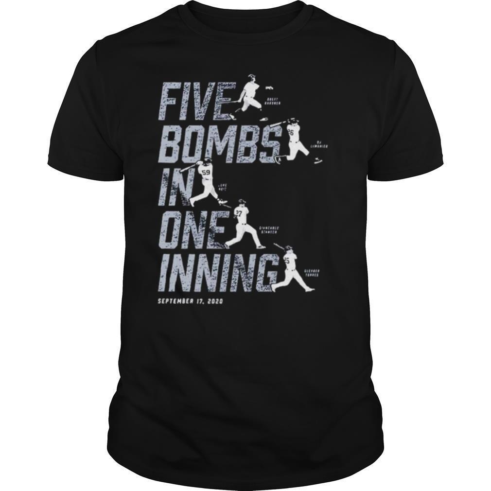 Five Bombs In One Inning shirt