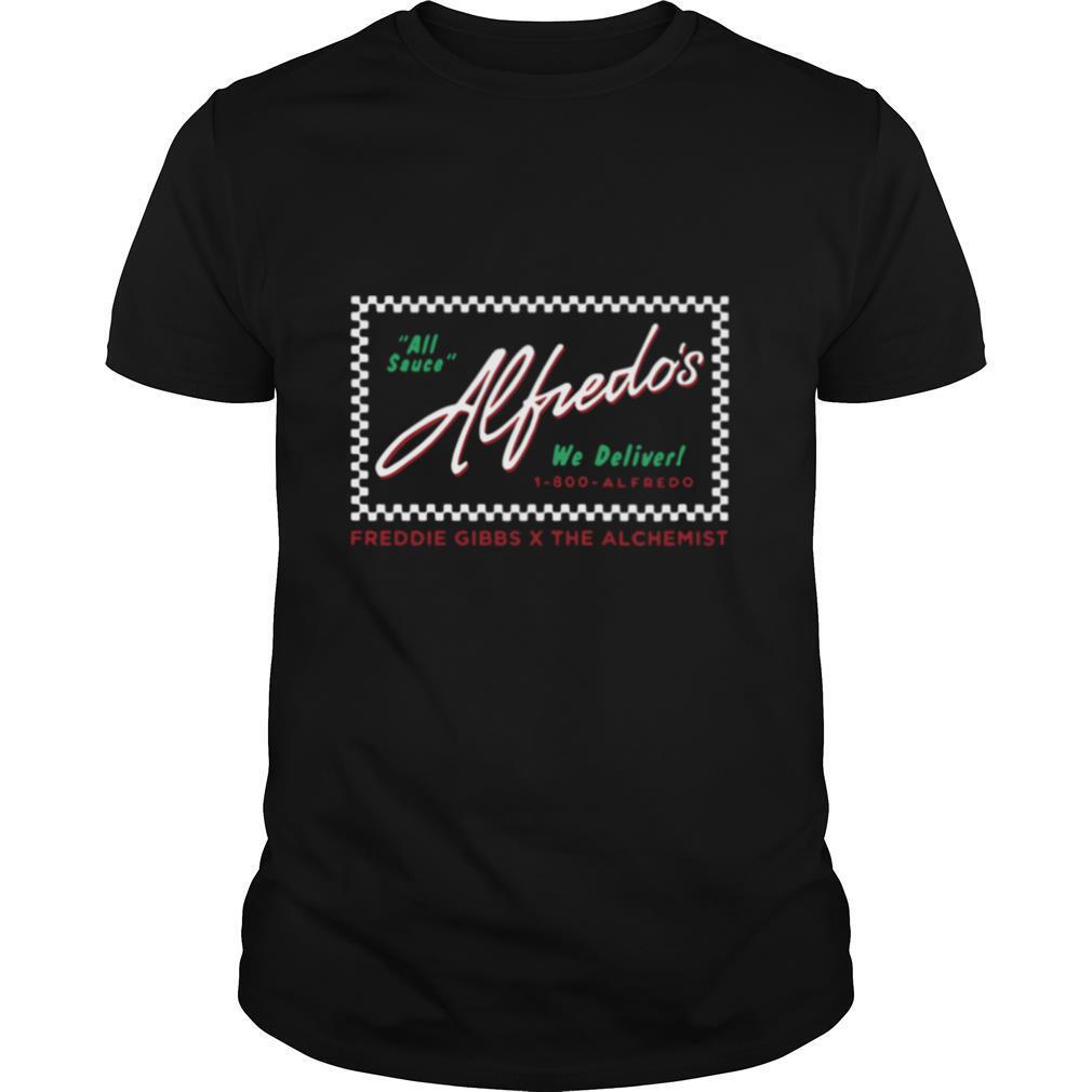 Freddie Gibbs X The Alchemist Alfredo Merch Alfredo Restaurant Alfredo Delivery shirt