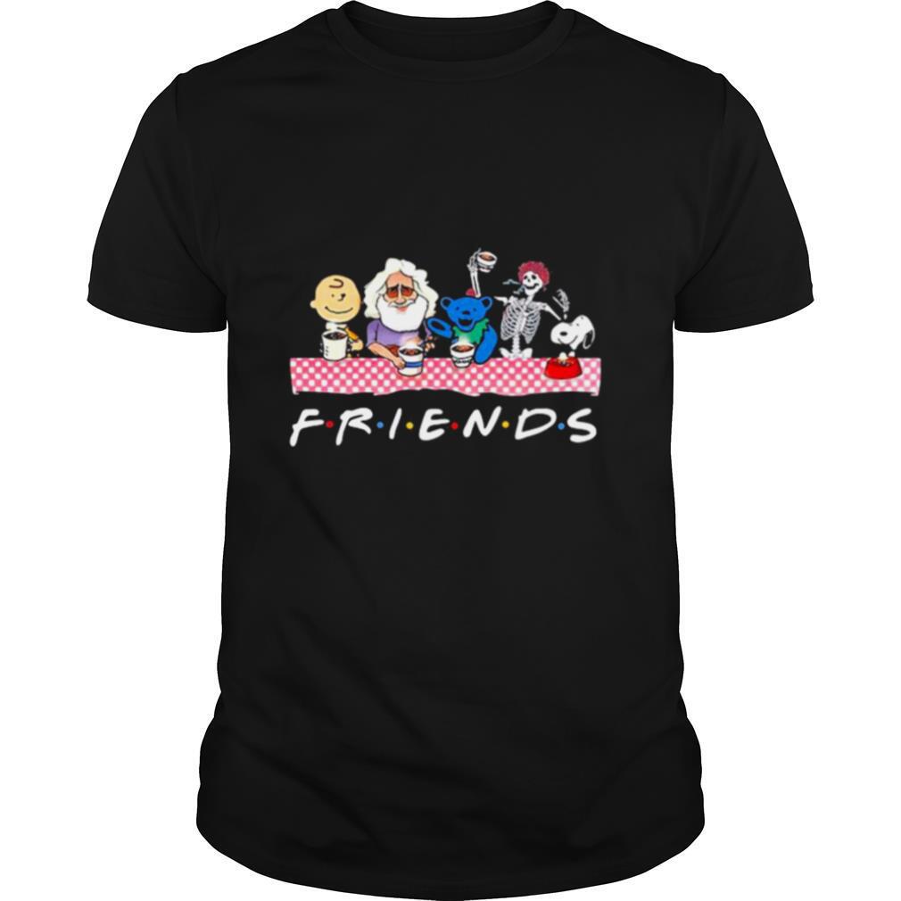 Friends Skull Grateful Dead Peanuts shirt