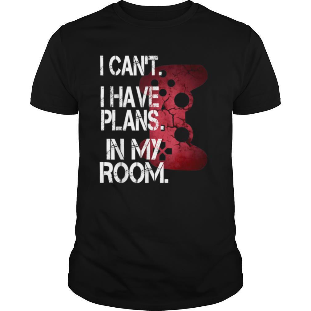 Gamer Plans In My Room Video Games Boysns shirt